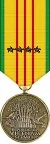 Vietnam Service Medal with 4 Bronze Service Stars